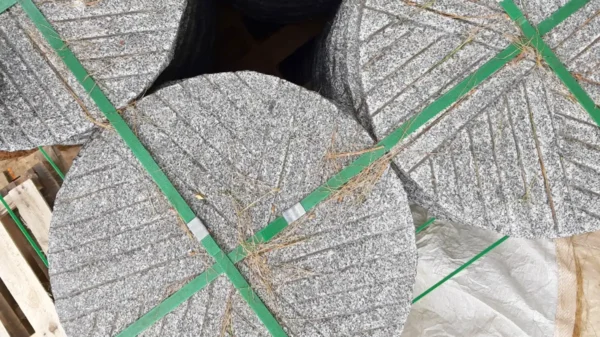 화강암 디딤석 (빗살 원형 ) 50T 500파이